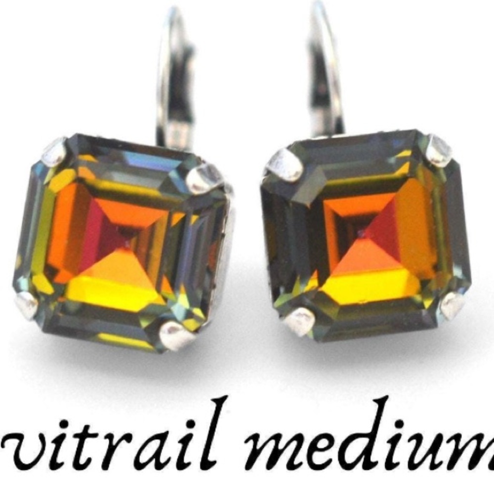Swarovski Crystal Earrings Vitrail